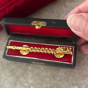 Miniature Flute Pin with Case